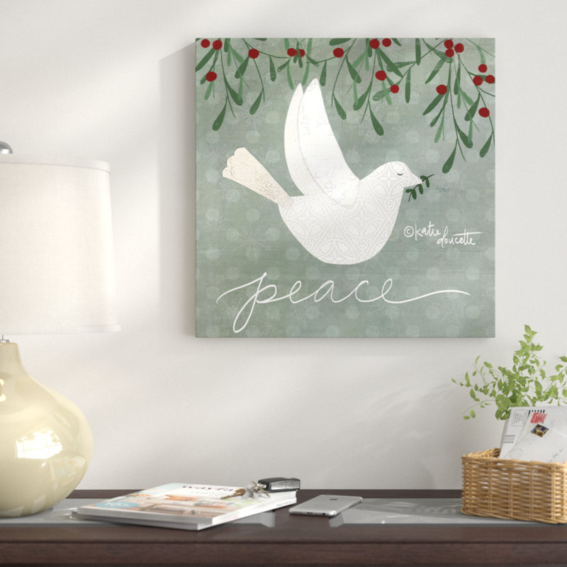 The Holiday Aisle Dove Wall Art on Wrapped Canvas & Reviews Wayfair